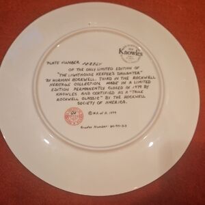 Knowles Collector Plate